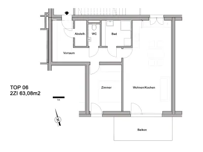 2-Zimmer-Wohnung mieten in Deutschlandsberg – 63 m², € 779 – Bild 4 von 12