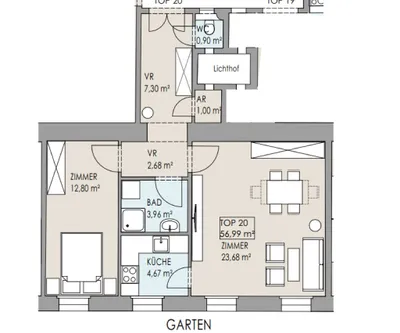 2-Zimmer-Wohnung kaufen in Wien – 56,9 m², € 479.000 – Bild 10 von 10