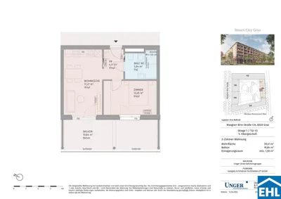 2-Zimmer-Wohnung mieten in Graz – 39,43 m², € 695 – Bild 20 von 20