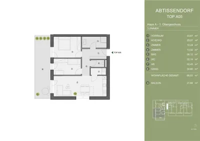 3-Zimmer-Wohnung kaufen in Graz-Umgebung – 68,2 m², € 256.745 – Bild 5 von 5