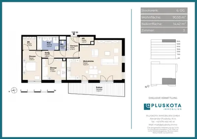3-Zimmer-Wohnung mieten in Wien – 90,53 m², € 1.875 – Bild 19 von 19