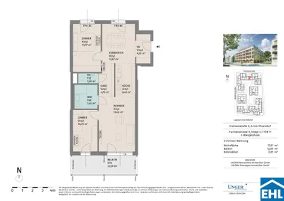 3-Zimmer-Wohnung mieten in Tulln – 77,97 m², € 1.130 – Bild 18 von 18
