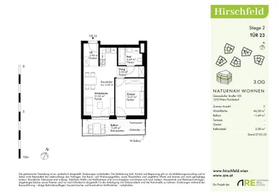 Immobilie kaufen in Wien – 46 m², € 255.100 – Bild 13 von 14