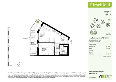 2-Zimmer-Wohnung kaufen in Wien – 45,05 m², € 272.000 – Bild 8 von 9