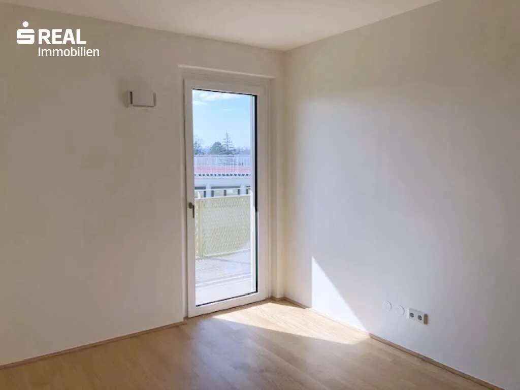 Sonne bis zum Abend - Balkon wie ein zweites Wohnzimmer - 2 Zimmer im Projekt Hirschfeld - Ansicht 3