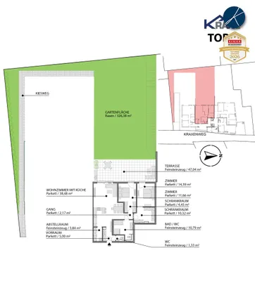 3-Zimmer-Wohnung kaufen in Krems an der Donau – 102,43 m², € 759.000 – Bild 21 von 21