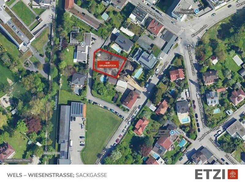 TOP-GRUNDSTÜCK - Mitten in Wels - 694 m² Bauland – pohled 3
