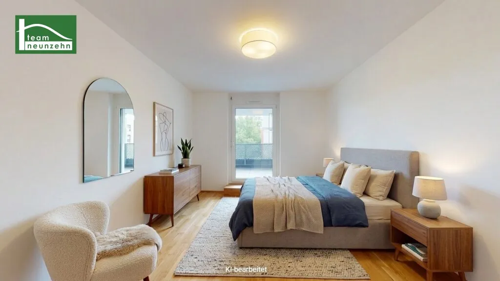 Idyllischer Innenhof & Citylage - Hochwertige 2-Zimmer-Wohnung mit Balkon! - Ansicht 3