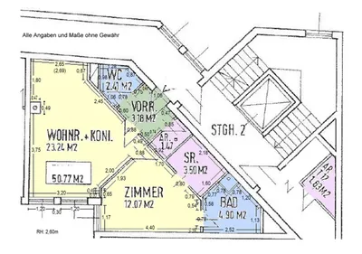 2-Zimmer-Wohnung mieten in Wien – 50,77 m², € 1.100 – Bild 10 von 10