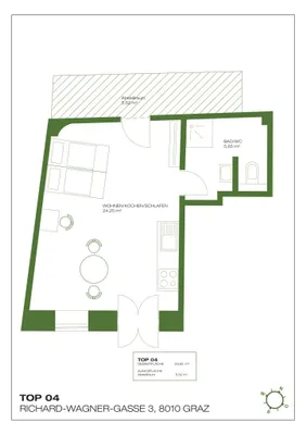 1-Zimmer-Wohnung kaufen in Graz – 29,85 m², € 169.500 – Bild 8 von 8