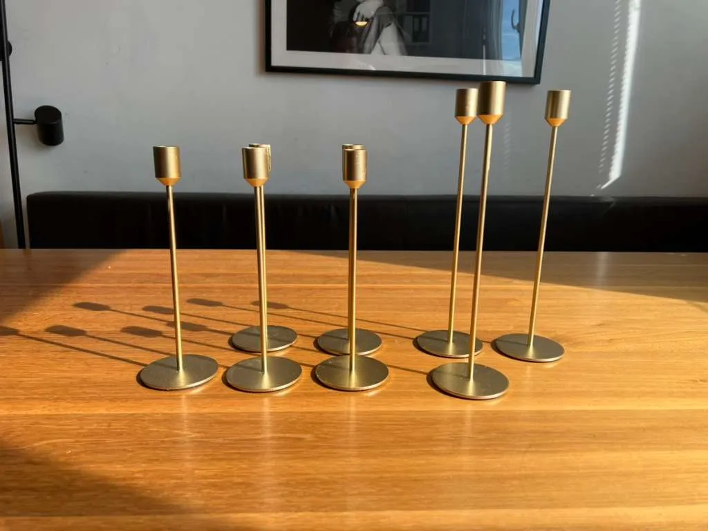 DEPOT Kerzenständer Gold matt in 2 Größen, € 44,- (2700 Wiener Neustadt)