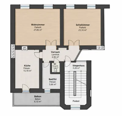 2-Zimmer-Wohnung mieten in Graz – 80,5 m², € 1.160 – Bild 20 von 20