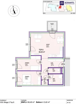 3-Zimmer-Wohnung kaufen in Gänserndorf – 64,65 m², € 319.000 – Bild 14 von 14