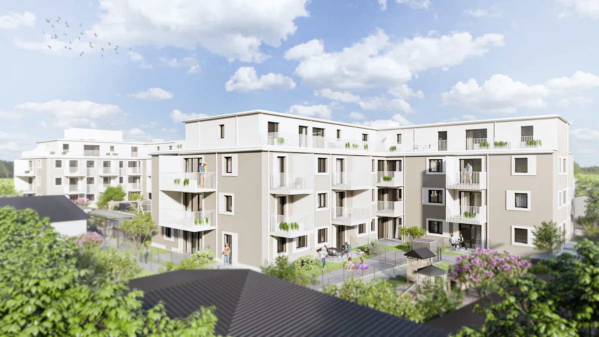 ZumGLÜCK * 3-Zi-Wohnung mit Terrasse * inkl. Parkplatz * Provisionsfrei - Widok 2