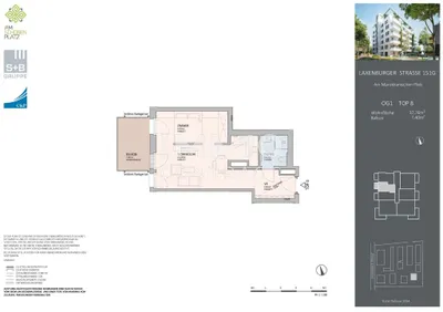 2-Zimmer-Wohnung kaufen in Wien – 37,76 m², € 335.000 – Bild 11 von 11
