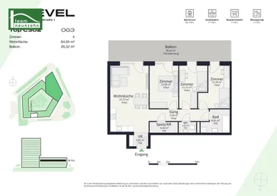 4-Zimmer-Wohnung mieten in Graz – 84,56 m², € 1.329 – Bild 25 von 25