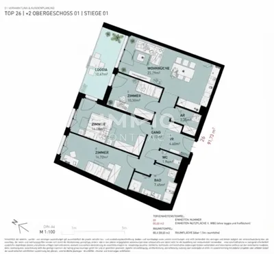 4-Zimmer-Wohnung kaufen in Mödling – 91,73 m², € 476.500 – Bild 6 von 6