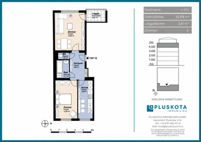 2-Zimmer-Wohnung kaufen in Wien – 53,88 m², € 260.000 – Bild 15 von 15