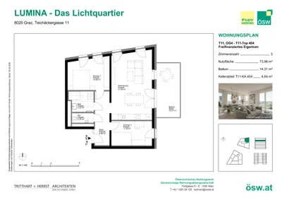 3-Zimmer-Wohnung kaufen in Graz – 73,96 m², € 344.000 – Bild 11 von 11