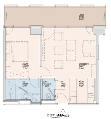 2-Zimmer-Wohnung mieten in Wien – 49,93 m², € 1.600 – Bild 19 von 19