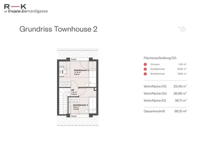 4-Zimmer-Haus kaufen in Salzburg Stadt – 87,02 m², € 860.000 – Bild 8 von 8