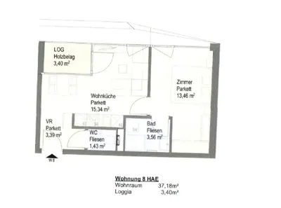 2-Zimmer-Wohnung mieten in Wien – 37,18 m², € 849 – Bild 10 von 10