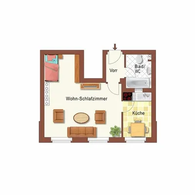 1-Zimmer-Wohnung mieten in Graz – 41,39 m², € 433 – Bild 8 von 9