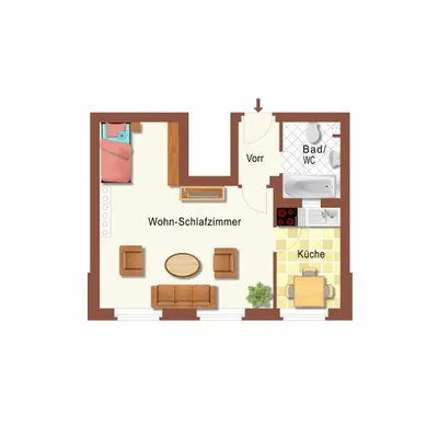 1-Zimmer-Wohnung mieten in Graz – 41,39 m², € 433 – Bild 9 von 9