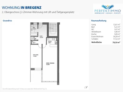 2-Zimmer-Wohnung kaufen in Bregenz – 78,59 m², € 410.000 – Bild 16 von 17