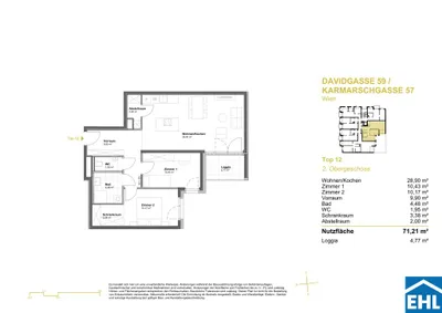 3-Zimmer-Wohnung kaufen in Wien – 71,21 m², € 414.500 – Bild 5 von 5
