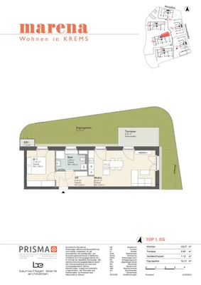 2-Zimmer-Wohnung mieten in Krems an der Donau – 49,07 m², € 990 – Bild 31 von 31