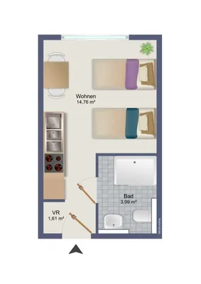 Wohnung kaufen in Graz-Umgebung – 20 m², € 100.000 – Bild 6 von 6
