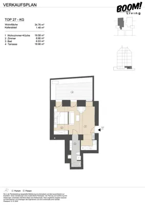2-Zimmer-Wohnung kaufen in Wien – 34,85 m², € 300.000 – Bild 5 von 5