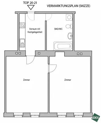 2-Zimmer-Wohnung kaufen in Wien – 57,29 m², € 249.000 – Bild 21 von 21