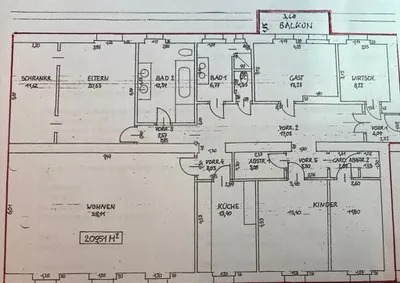 5-Zimmer-Wohnung mieten in Salzburg Stadt – 210,67 m², € 3.042 – Bild 11 von 12