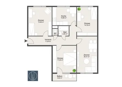 4-Zimmer-Wohnung kaufen in Wien – 97 m², € 449.000 – Bild 9 von 9
