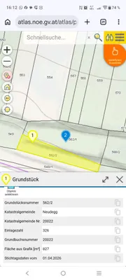 Grundstück kaufen in Tulln – 2 600 m², € 13.599 – Bild 1 von 5