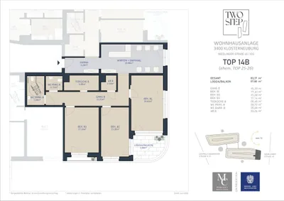 7-Zimmer-Gewerbeimmobilie mieten in Tulln – 170,94 m², € 2.800 – Bild 6 von 7