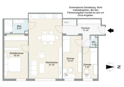 4-Zimmer-Wohnung mieten in Wien – 83 m², € 1.595 – Bild 6 von 16