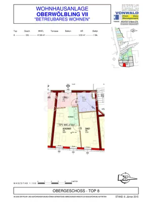 2-Zimmer-Wohnung mieten in Sankt Pölten Land – 47,86 m², € 741 – Bild 6 von 6
