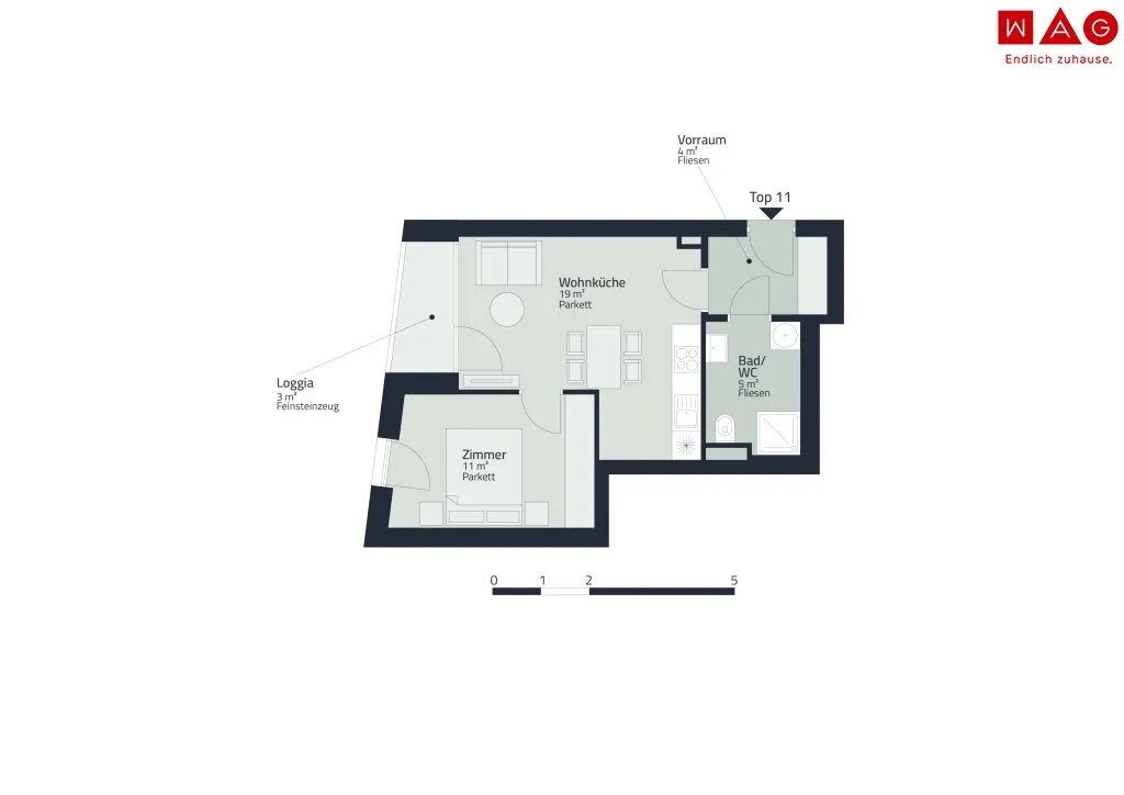 Erstbezug: 2-Zimmer-Wohnung mit Loggia!, Graz