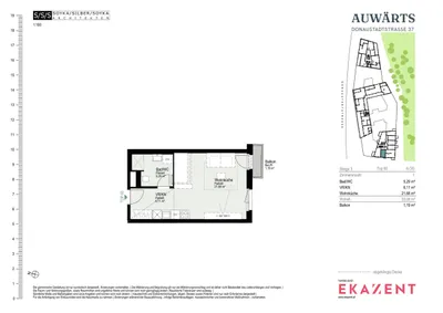 1-Zimmer-Wohnung mieten in Wien – 33,08 m², € 999 – Bild 8 von 8