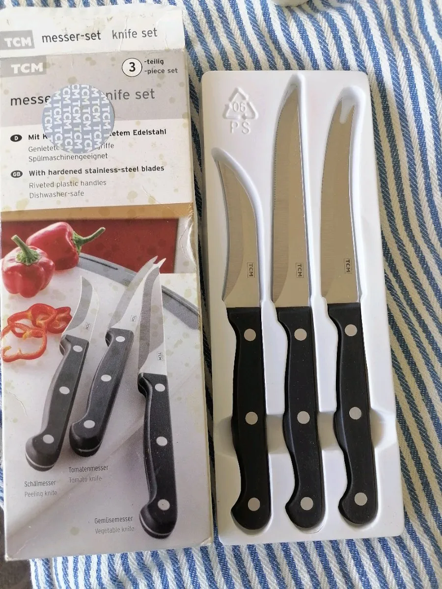 Tchibo TCM 3x Küchenmesser Messer Neuware, € 4,99 (1200 Wien)