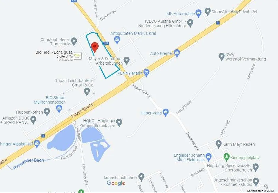 Grundstück mit B Widmung wir bauen Ihre Wunschgewerbeobjekt 7756 m² und 8715 m² oder 16.471 m² - Widok 2