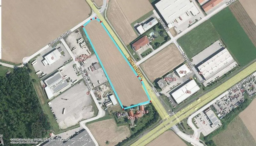 Grundstück mit B Widmung wir bauen Ihre Wunschgewerbeobjekt 7756 m² und 8715 m² oder 16.471 m² - Widok 3