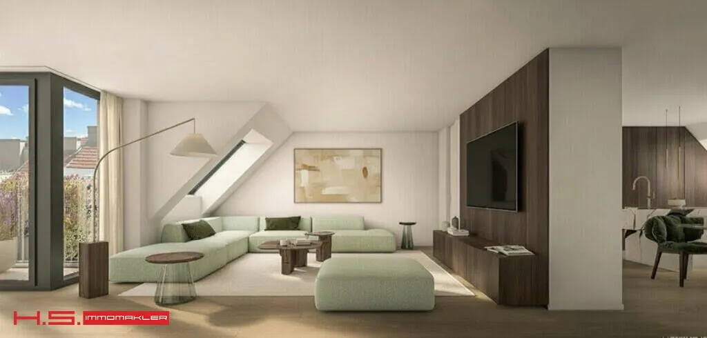 SERVITENVIERTEL - DACHTRAUM - 130m² WFL + 15qm TERRASSE - HIGH END AUSFÜHRUNG - BEZUG 1.QUARTAL 2028 - Ansicht 3