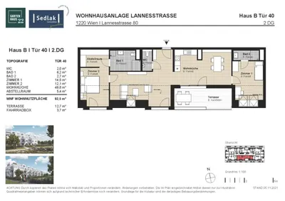 3-Zimmer-Wohnung mieten in Wien – 92,35 m², € 1.775 – Bild 4 von 6