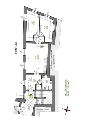 2-Zimmer-Wohnung mieten in Graz – 76,59 m², € 1.077 – Bild 3 von 7