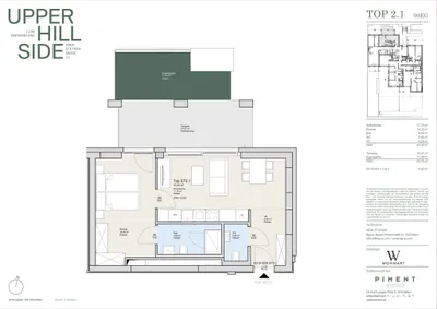 2-Zimmer-Wohnung mieten in Wien – 43,3 m², € 1.190 – Bild 5 von 5