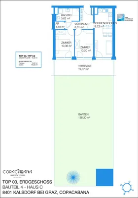 3-Zimmer-Wohnung mieten in Graz-Umgebung – 53,9 m², € 899 – Bild 10 von 10